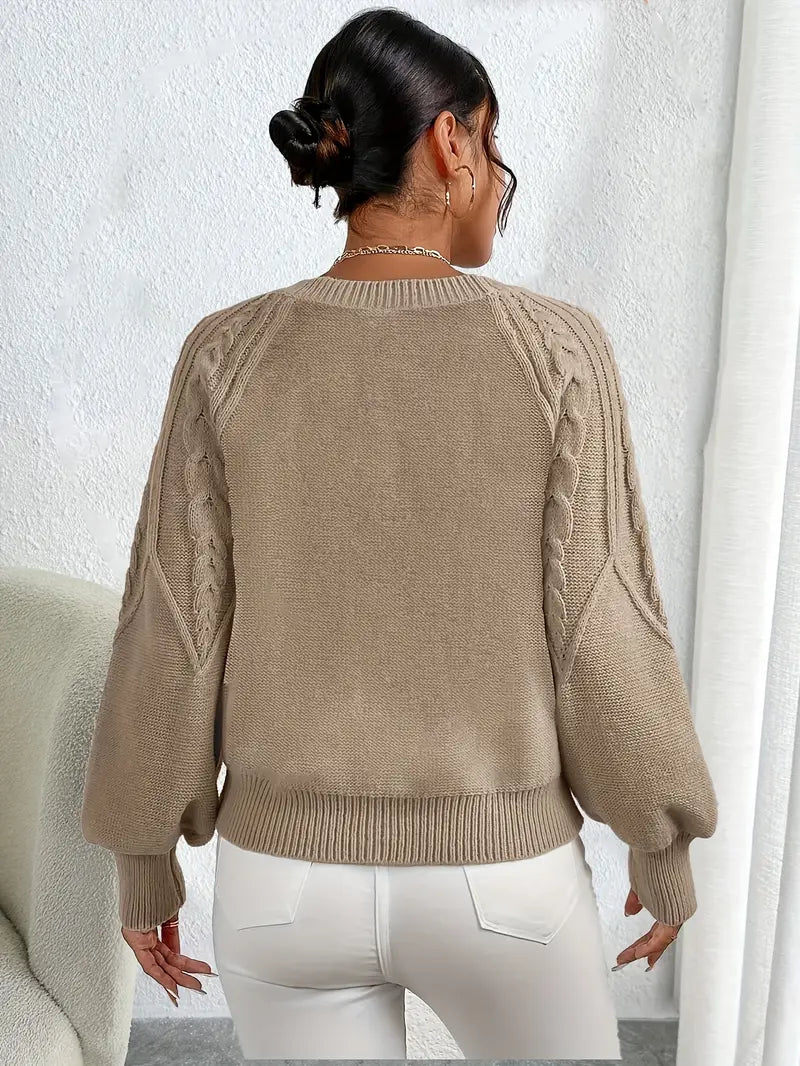 Meridian™ | Cable Knit Cropped Sweater