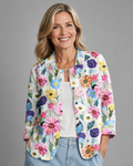 Rosamonde™ | Hand-Painted Daisy Blouse