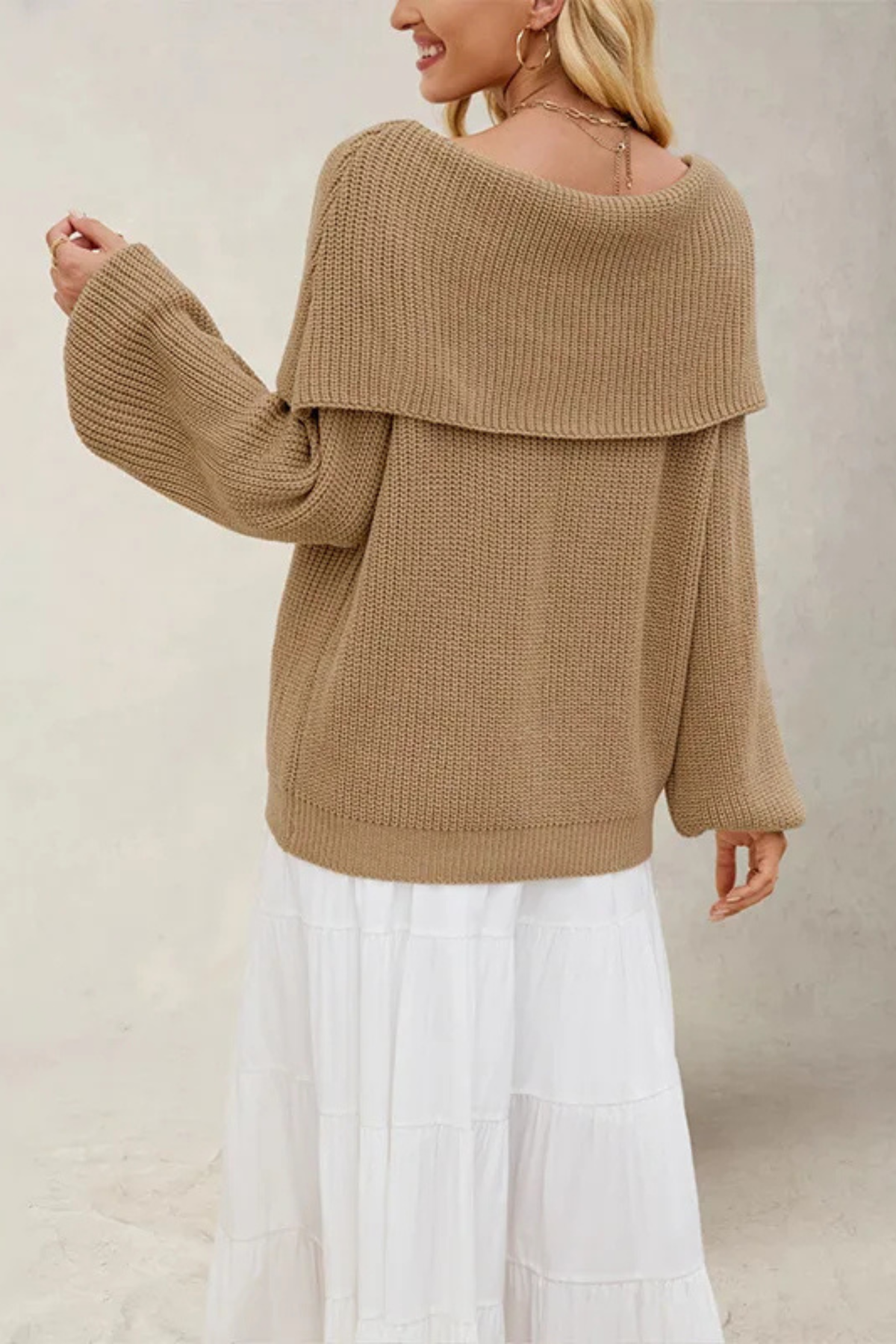Leona™ | Off-Shoulder Knit Pullover