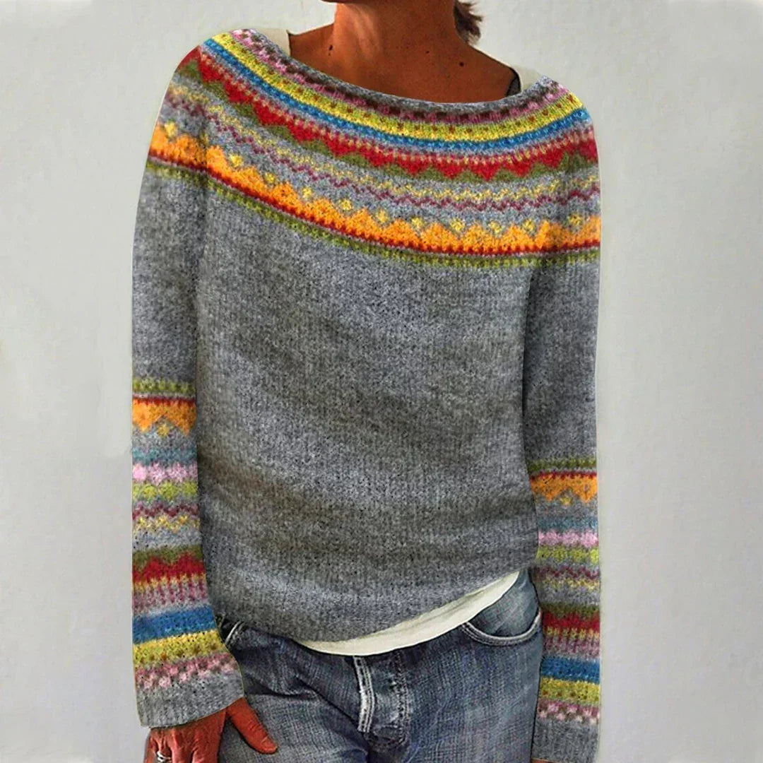 Charlotte™ | Retro Scandinavian Knitted Sweater