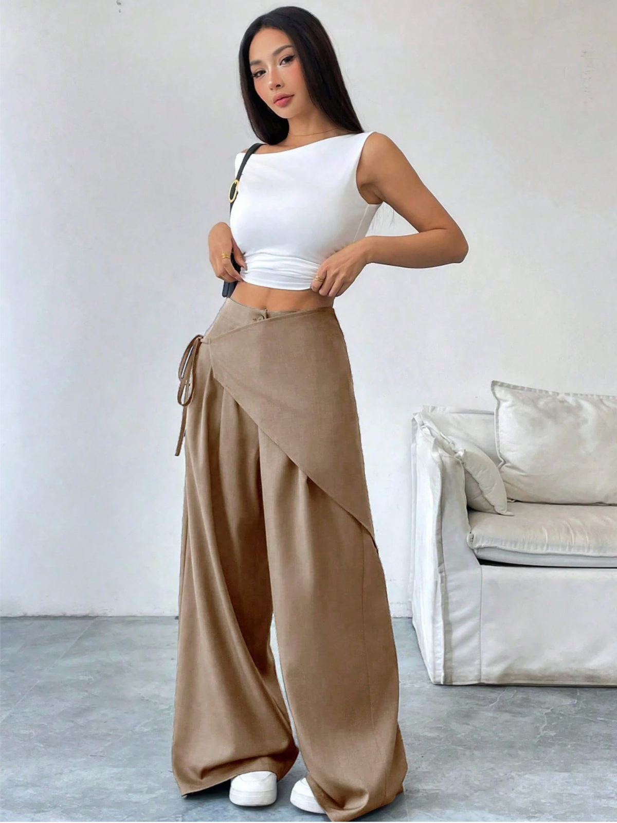 Vivia™ | Wrap-Front Wide-Leg Pant