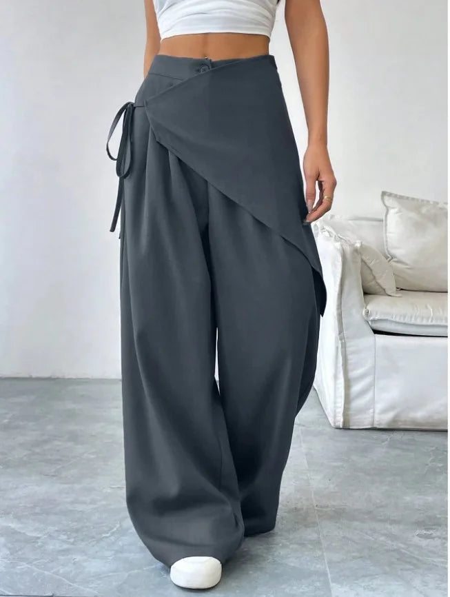 Vivia™ | Wrap-Front Wide-Leg Pant