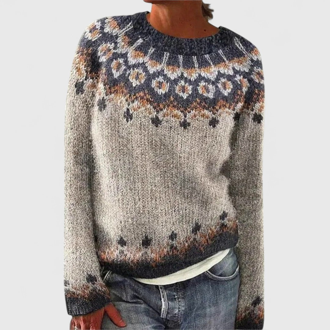Brenda™ | Retro Scandinavian Knitted Sweater