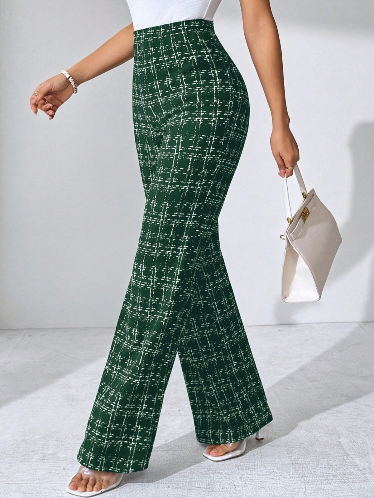 Odalys™ | Tweed Plaid Flare Pant