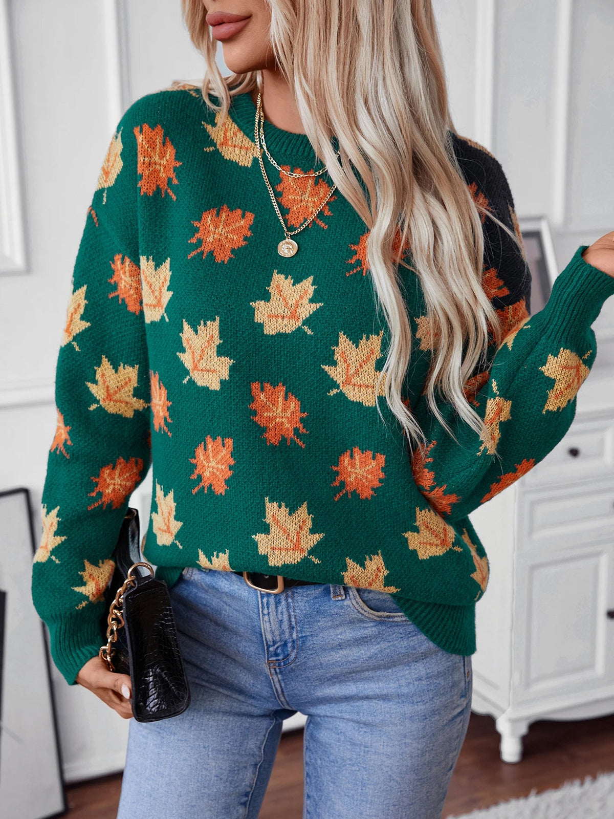 Maple™ | Autumn Leaf Knit Sweater