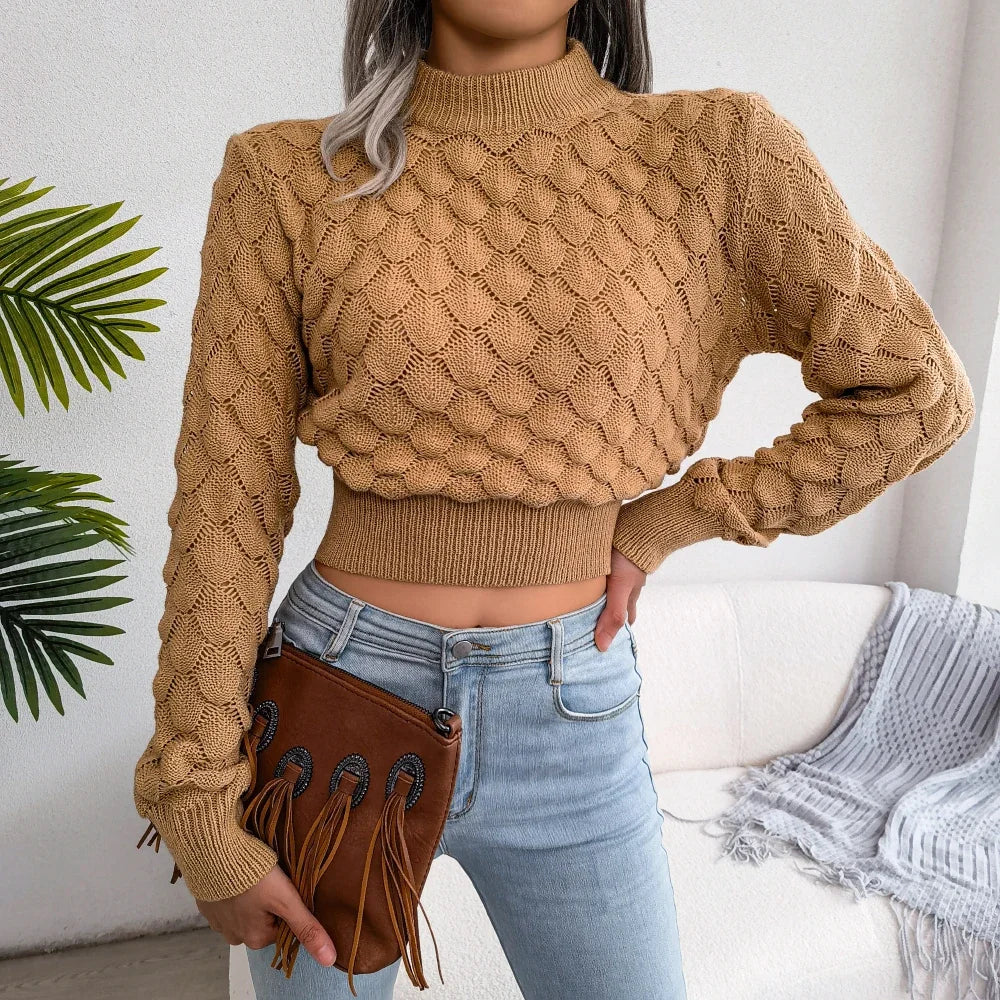 Vienne™ | Bubble Texture Knit Pullover