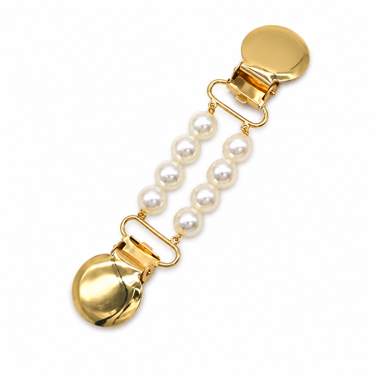 Lucienne™ | Double Pearl Row Sweater Clip