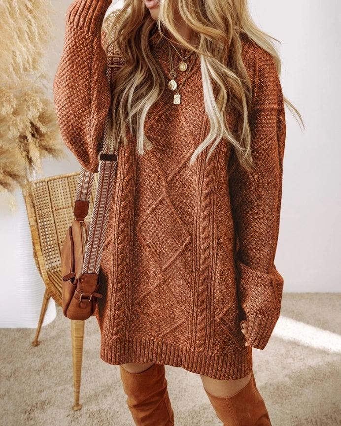 Juno™ | Cable Knit Sweater Dress