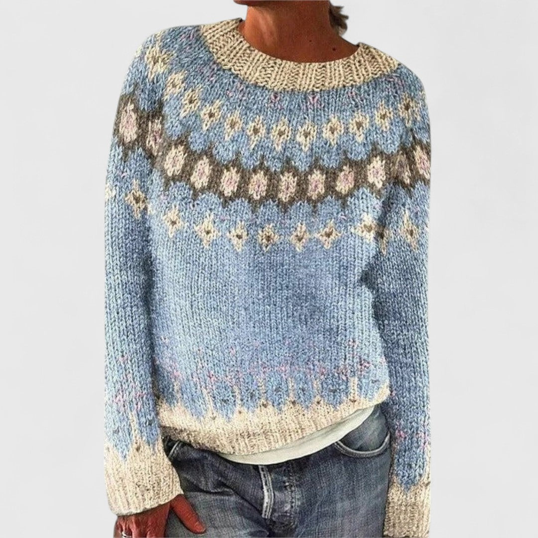 Christine™ | Retro Scandinavian Knitted Sweater