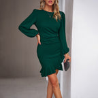 ADELEDA™ - Zippered Ruffle Dress