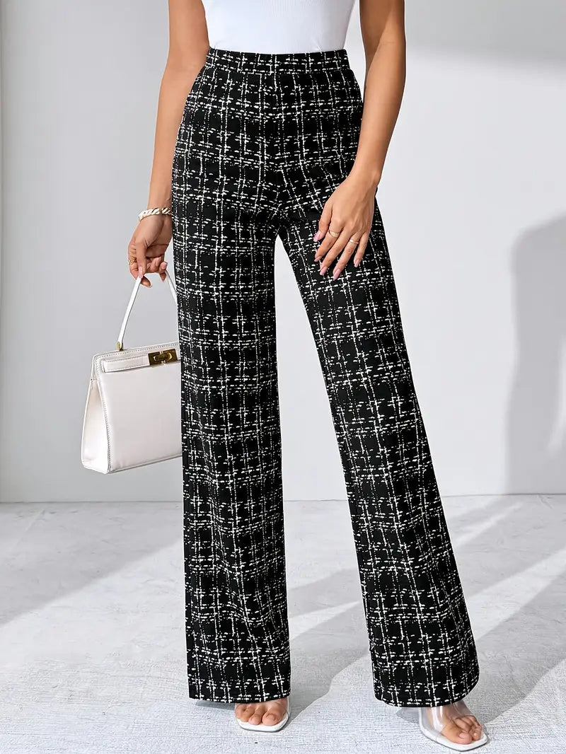 Odalys™ | Tweed Plaid Flare Pant