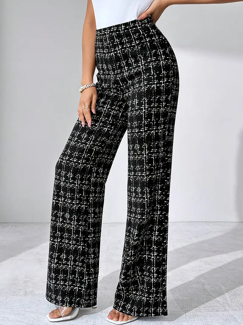Odalys™ | Tweed Plaid Flare Pant