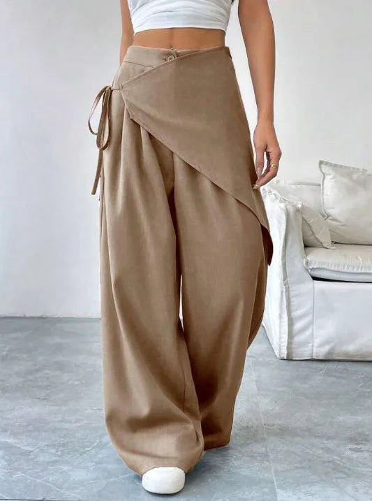 Vivia™ | Wrap-Front Wide-Leg Pant
