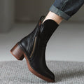 Avery™ | Classic Leather Ankle Boots