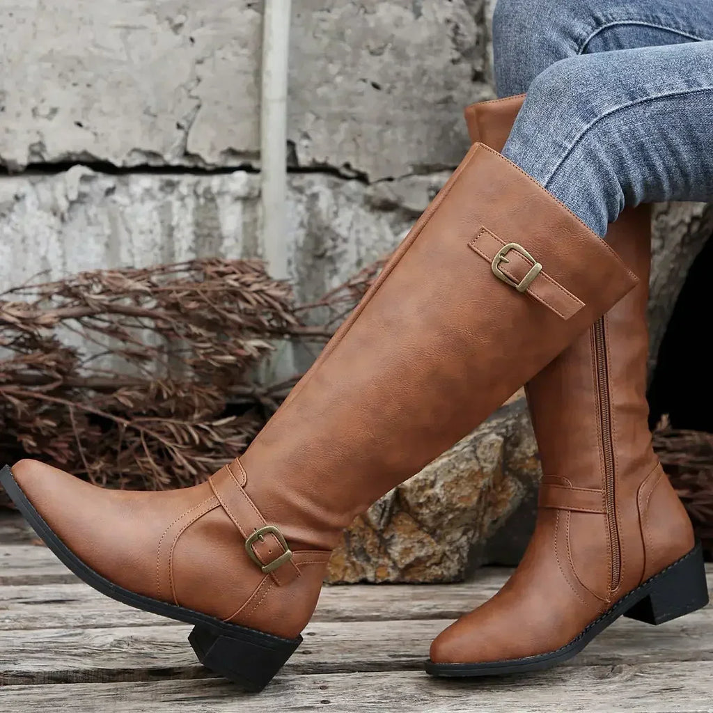 Victoria™ | Classic Knee-High Riding Boots