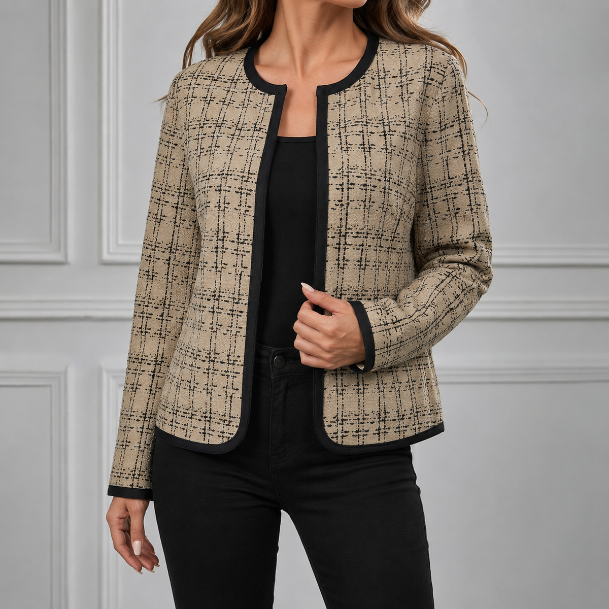 Margot™ | Tweed Open-Front Blazer