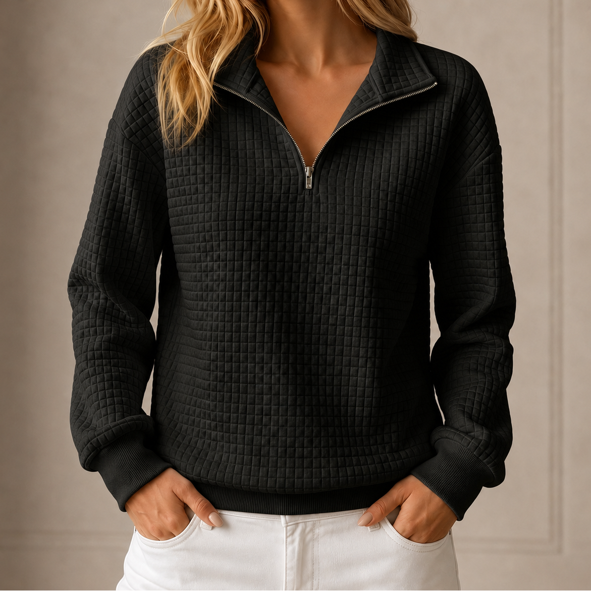 Peyton™ | Quilted Half-Zip Pullover