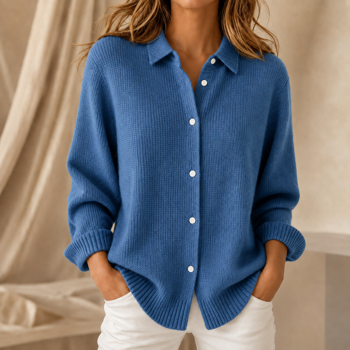 Annabelle™ | Diamond Knit Cardigan