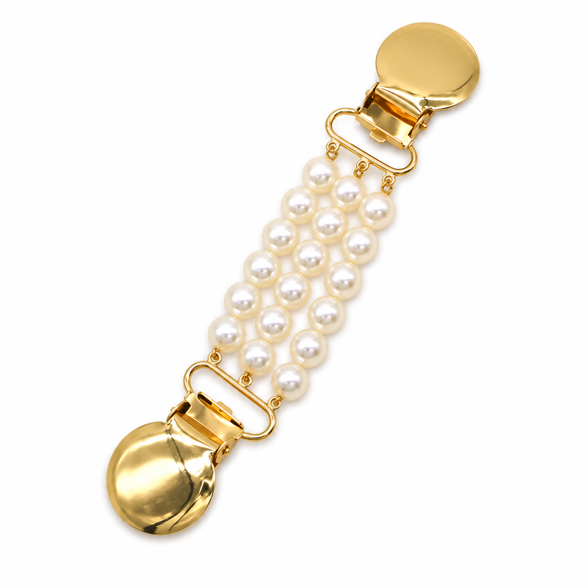 Ottilie™ | Triple Pearl Row Sweater Clip