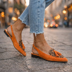 Elly| Sandals with straps and tassels