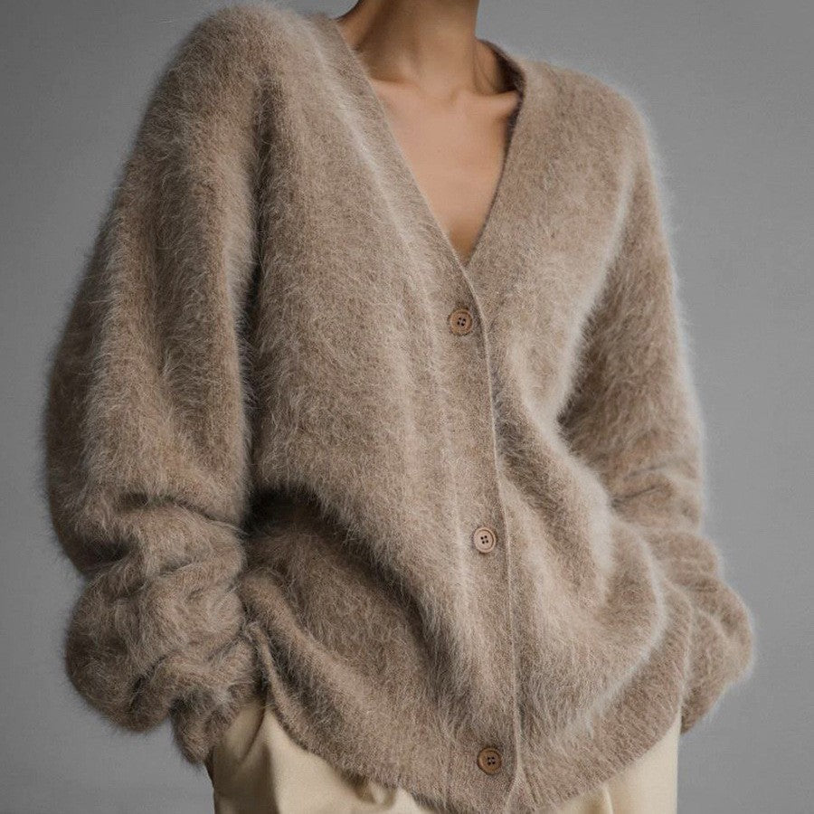 Aliyah™ | Fuzzy Knit Cardigan