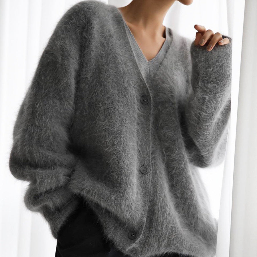 Aliyah™ | Fuzzy Knit Cardigan