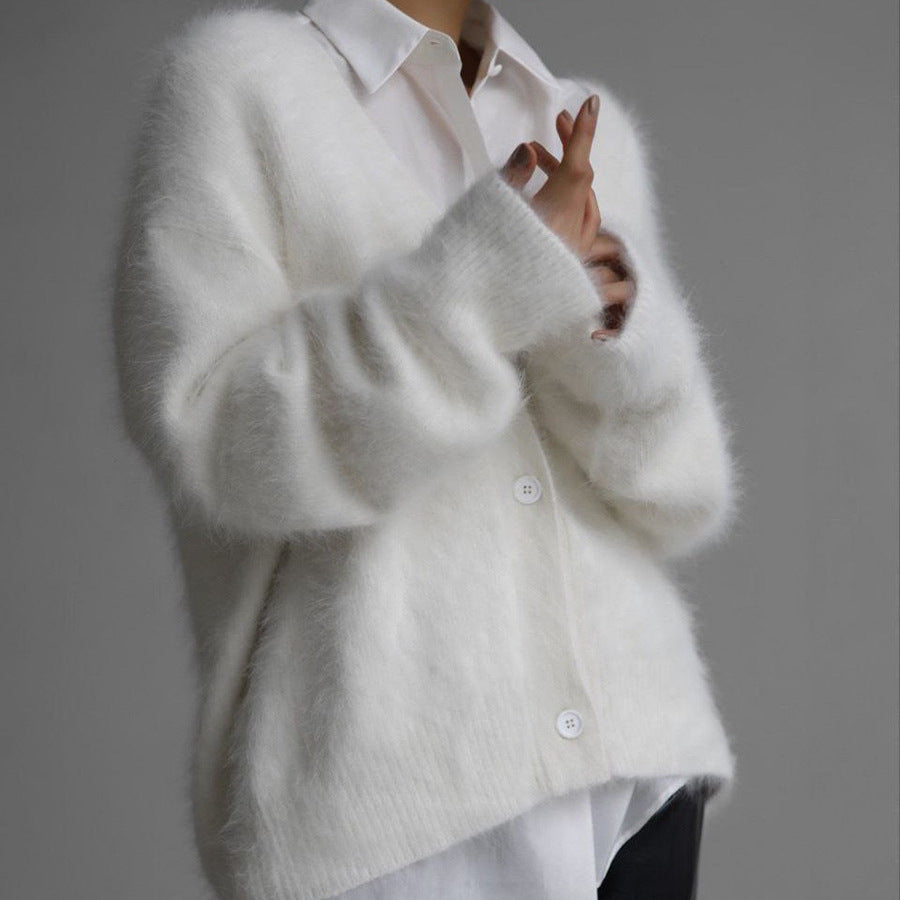 Aliyah™ | Fuzzy Knit Cardigan
