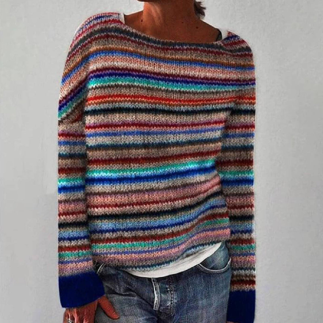 Maya™ | Retro Scandinavian Knitted Sweater
