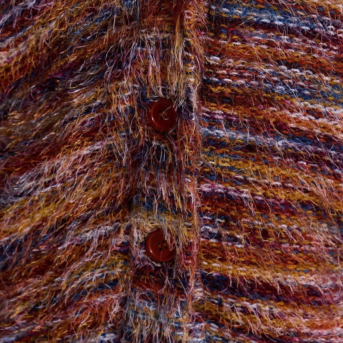 Clementine™ | Multicolor Fuzzy Knit Cardigan