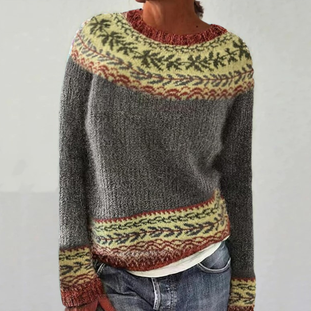 Ruby™ | Retro Scandinavian Knitted Sweater