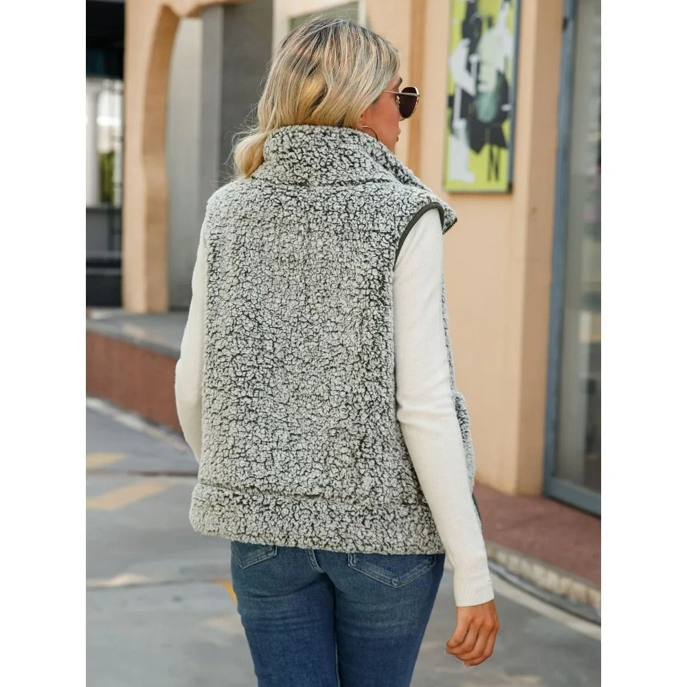 Delphine™ | Sherpa Zip Vest