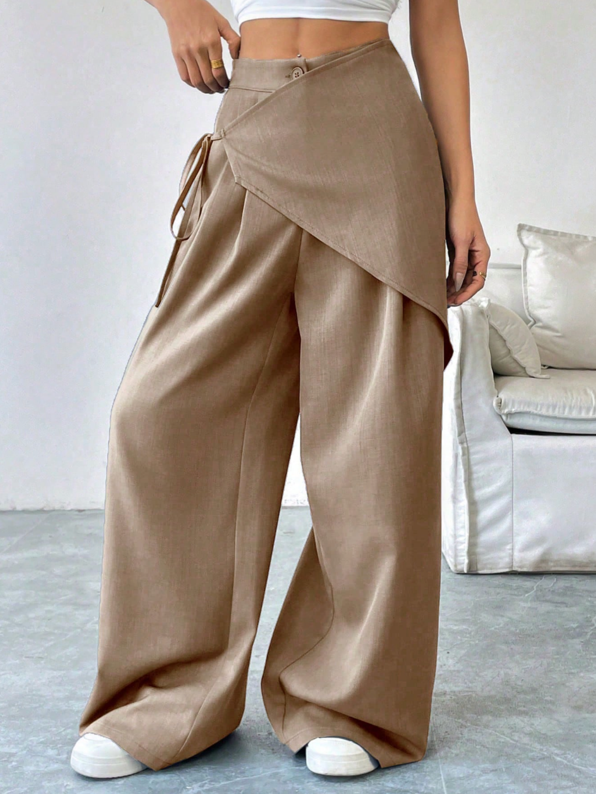 Vivia™ | Wrap-Front Wide-Leg Pant
