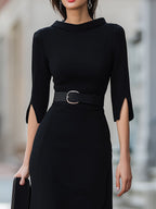 Kennedy | Black Midi Dress