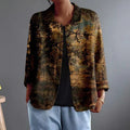 Fiorenza™ | Twilight Forest Landscape Blouse