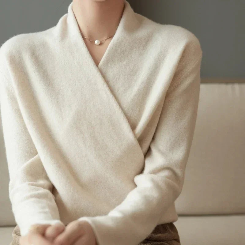 Bellaria™ | Wool V-Neck Pullover