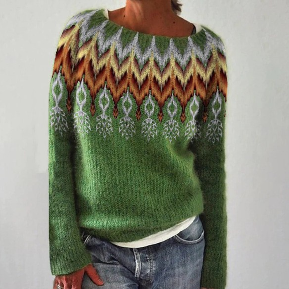 Juniper™ | Retro Scandinavian Knitted Sweater