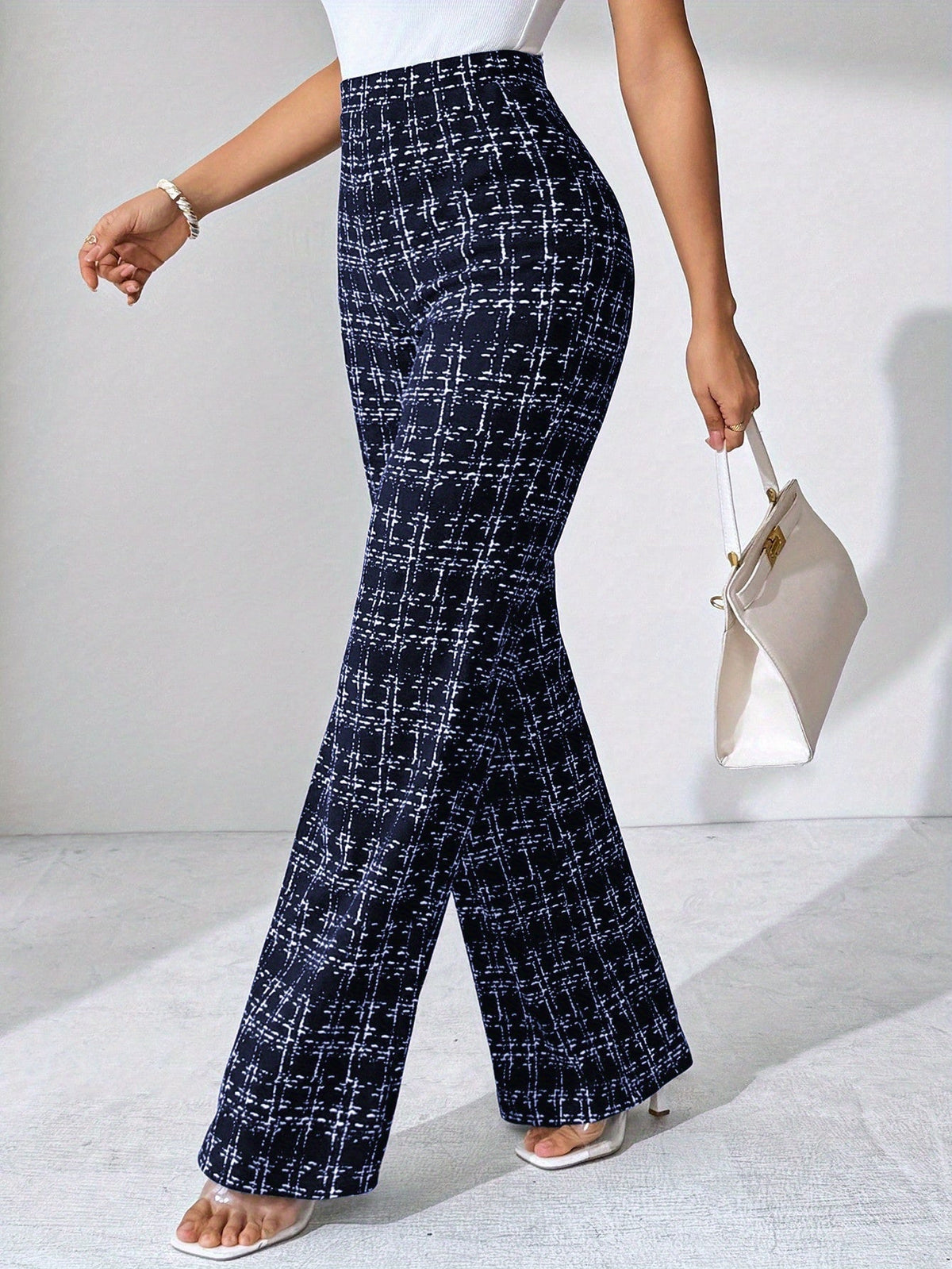 Odalys™ | Tweed Plaid Flare Pant