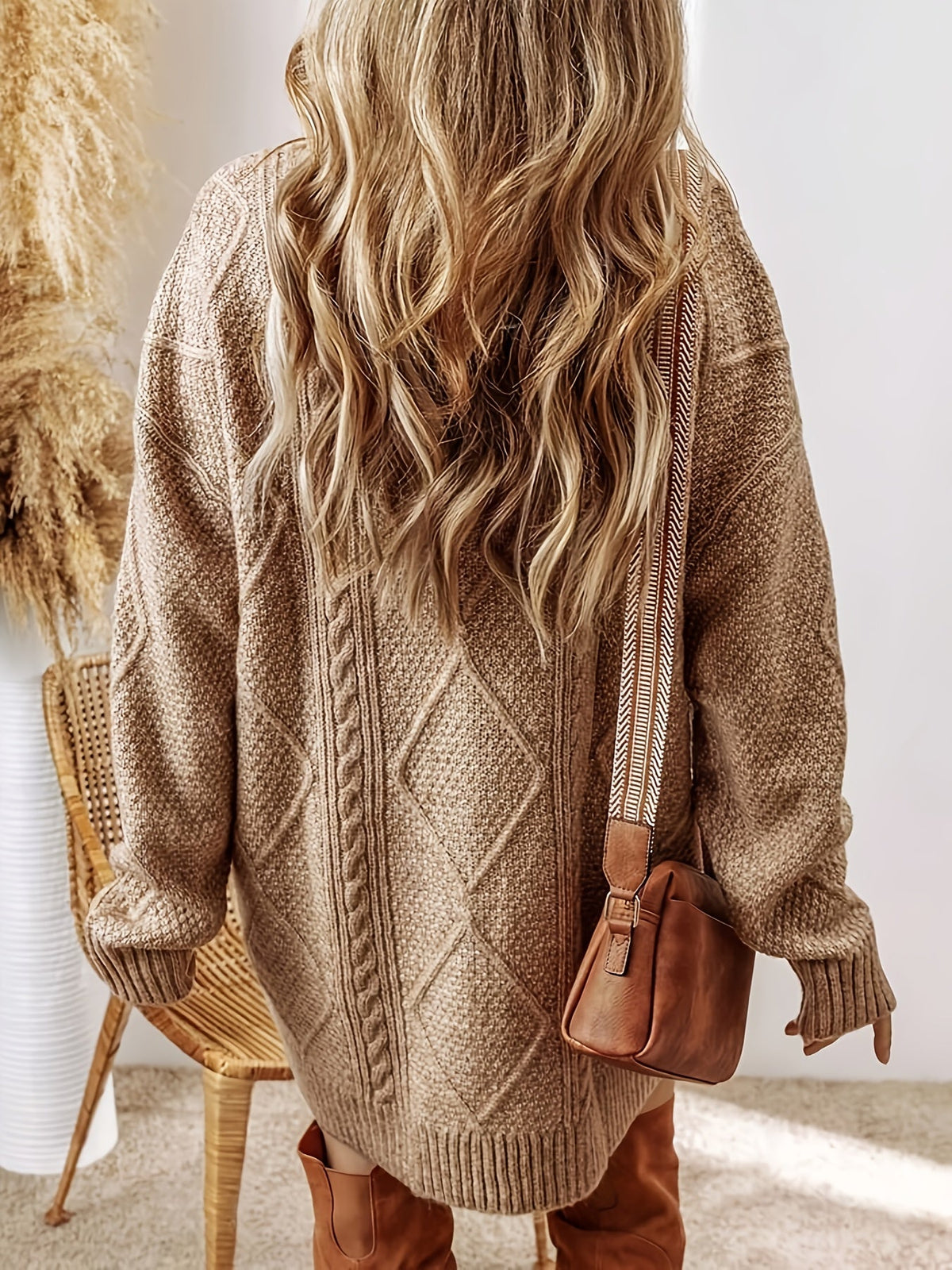 Juno™ | Cable Knit Sweater Dress