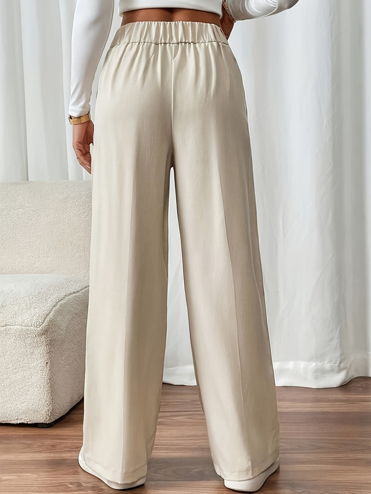 Margaux™ | Button-Waist Wide-Leg Pant