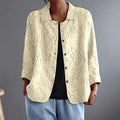 Delphinette™ | Tonal Woven Floral Blouse