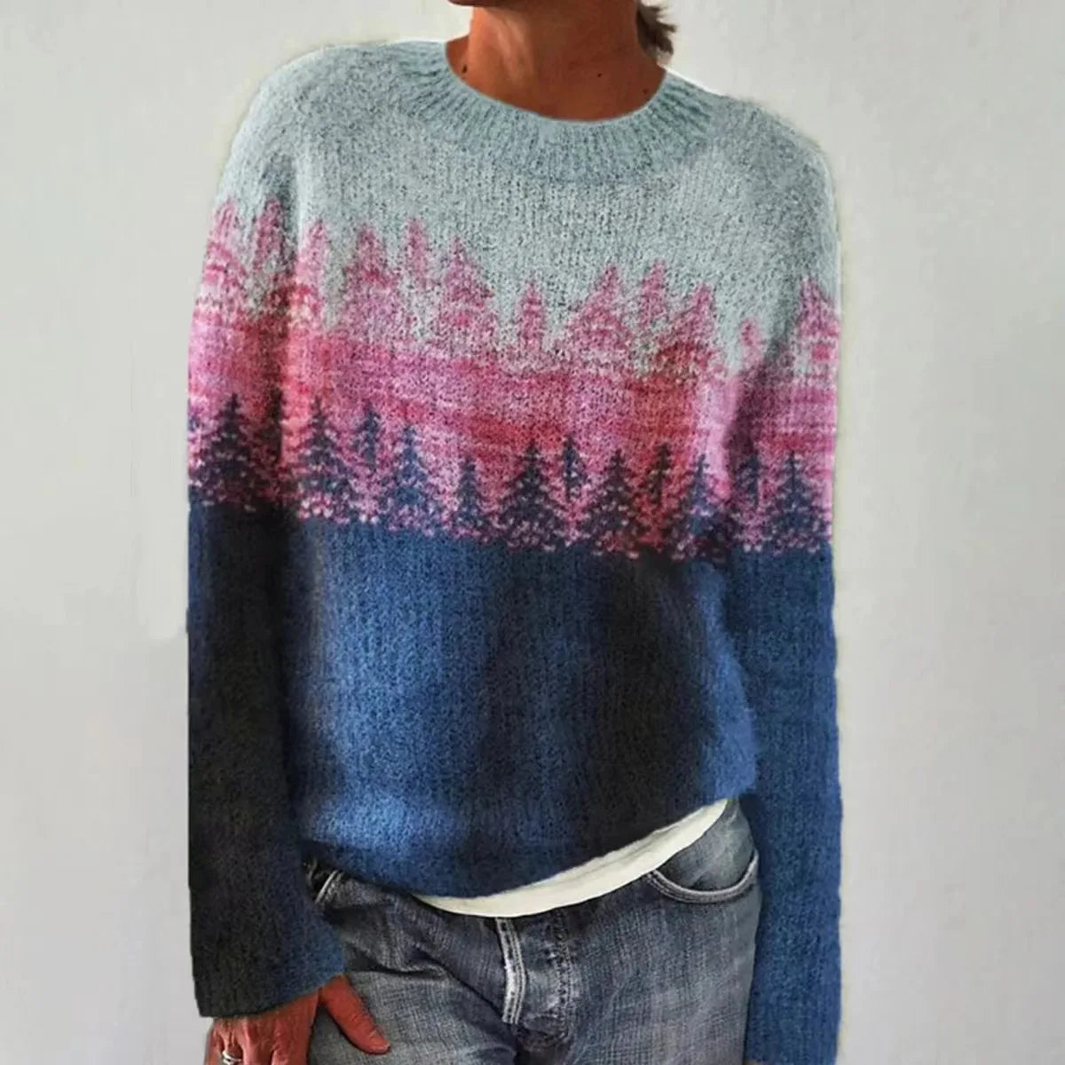 Georgia™ | Retro Scandinavian Knitted Sweater