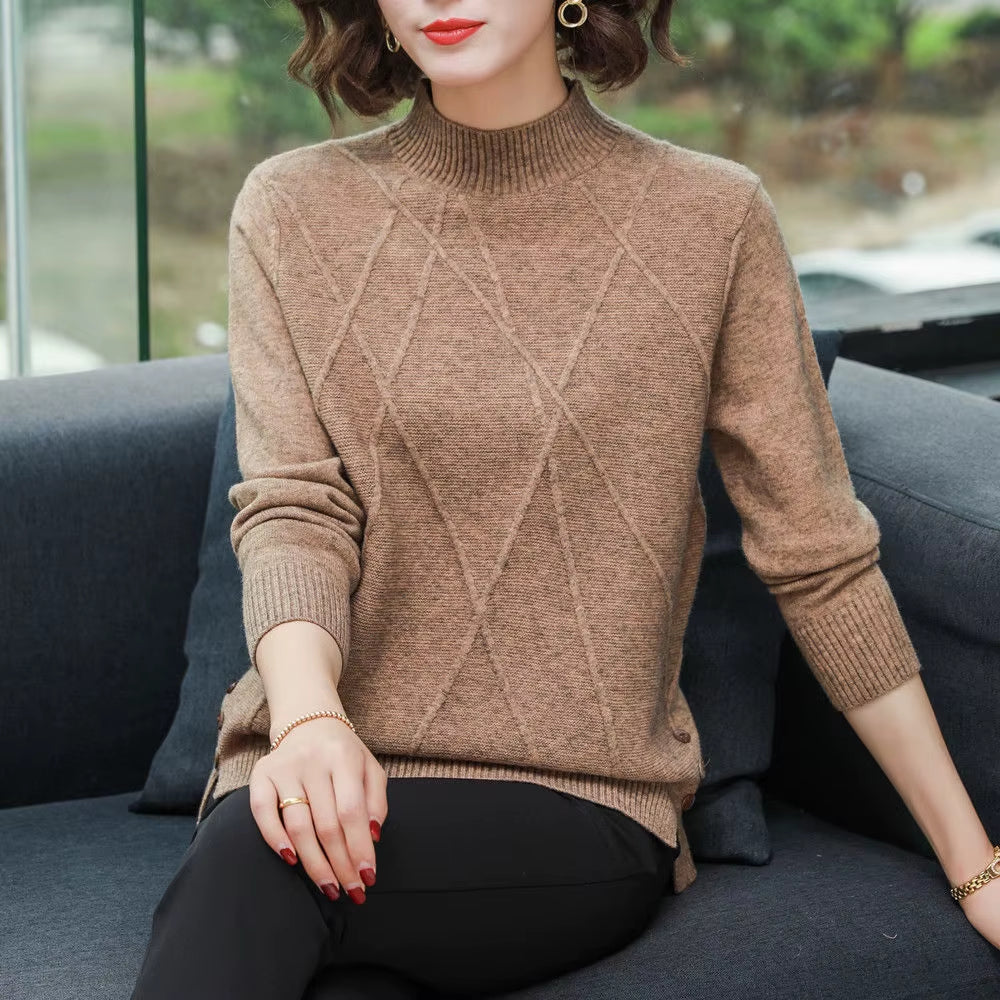 Veline™ | Cashmere Diamond Knit Sweater