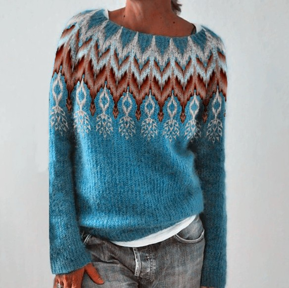 Eva™ | Retro Scandinavian Knitted Sweater