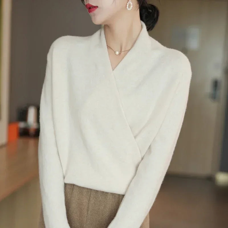 Bellaria™ | Wool V-Neck Pullover